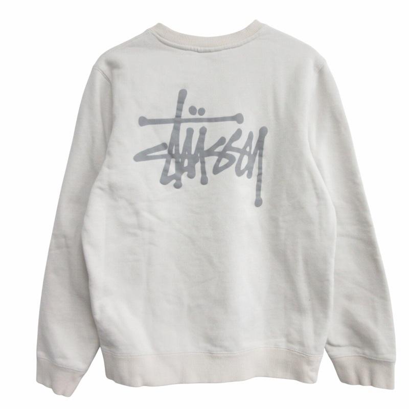 STUSSY ステューシー 現行 ショーンフォントロゴプリント クルー