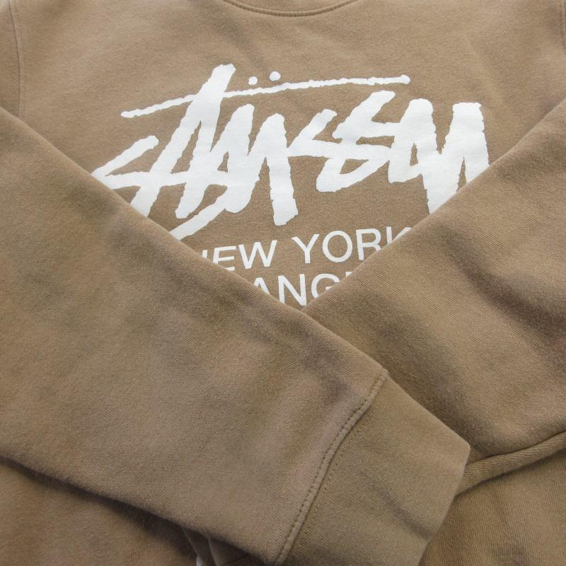 STUSSY ワールドツアー スウェット トレーナー ブラウン