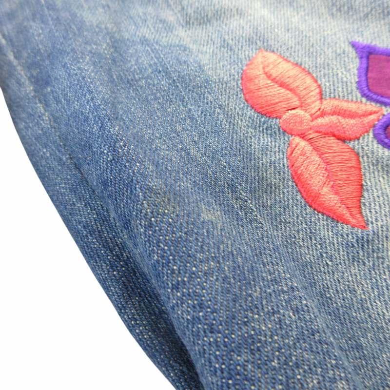 希少 ディー&ジー ドルガバ ドルチェ&ガッバーナ D&G フラワー刺繍  