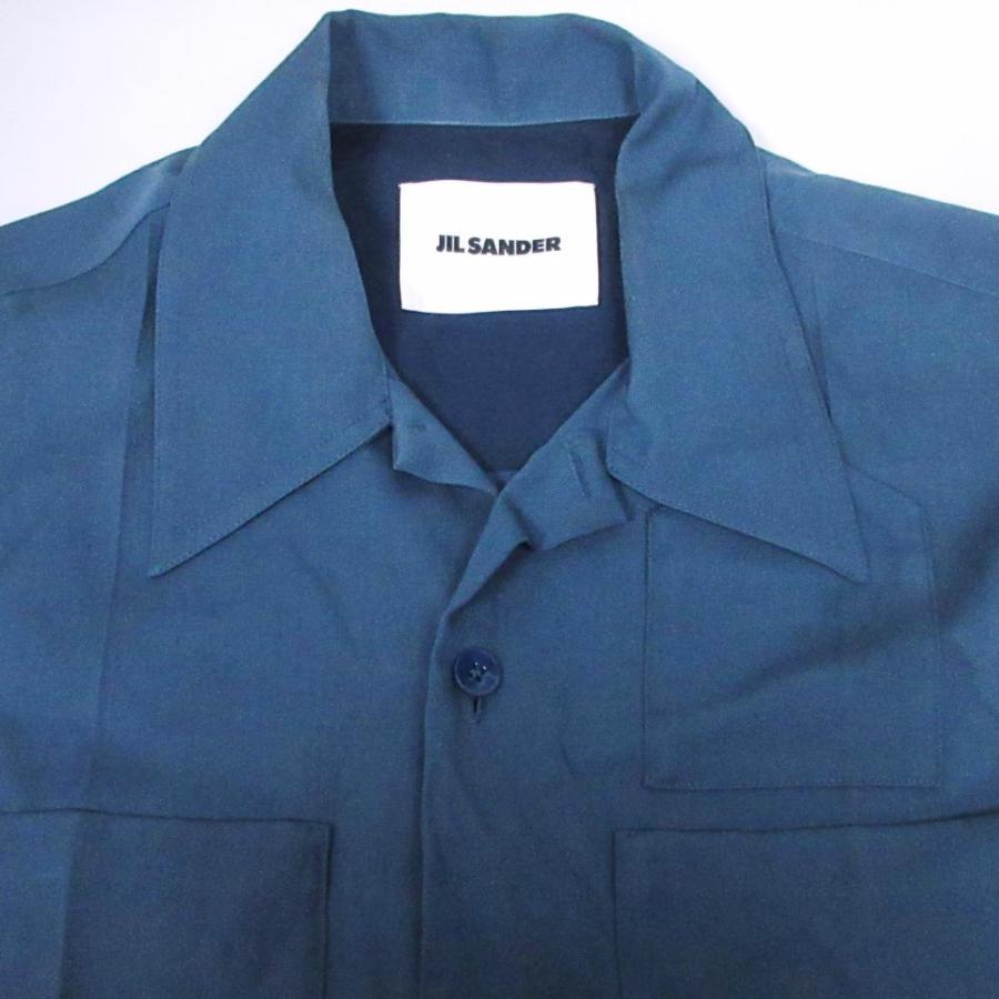 ジルサンダー JIL SANDER 22AW バージンウール ロング シャツ 長袖