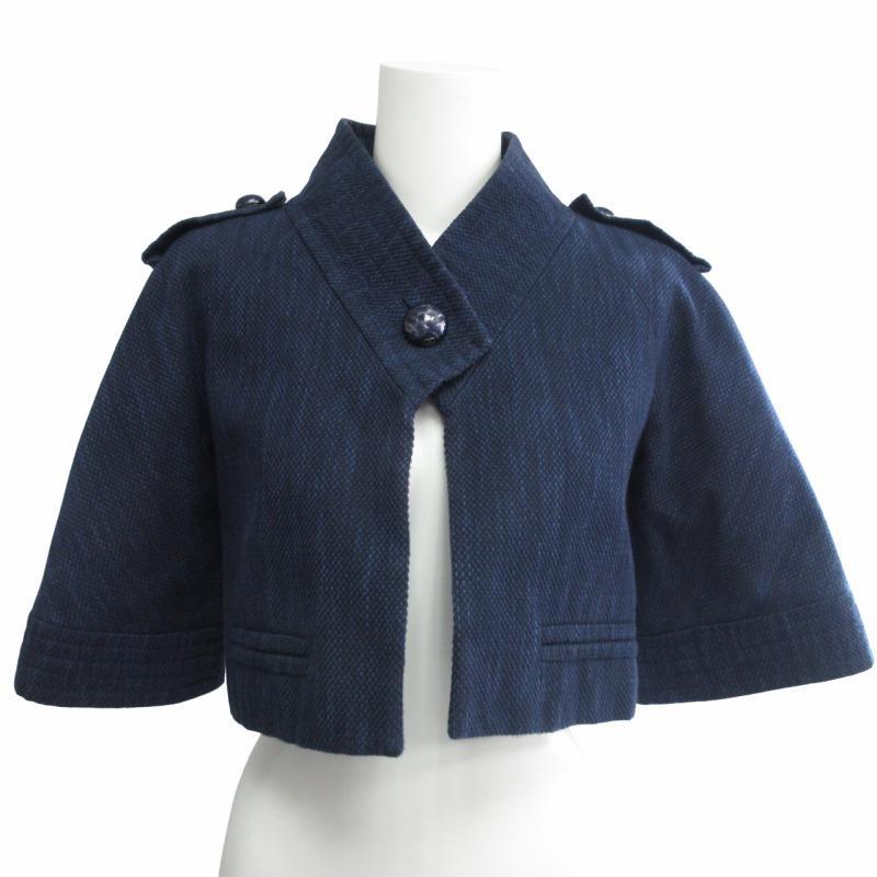 CHANEL シャネル 希少 美品 ココマークボタン 刺し子 ジャケット CHANEL シャネル 希少 美品 ココマークボタン 刺し子 ジャケット