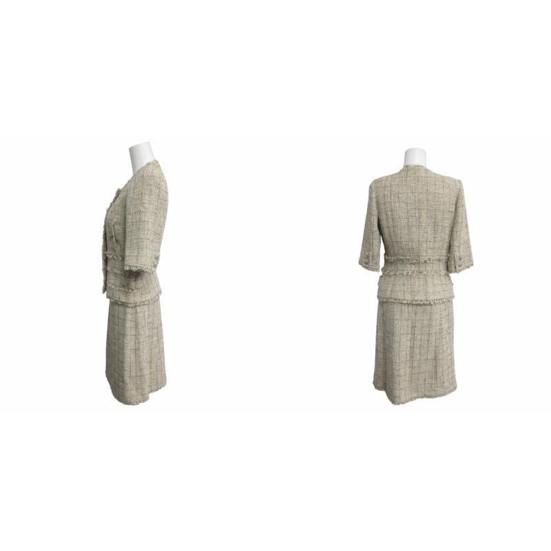 CHANEL シャネル ココマーク 総柄 スカート パープル 38 CHANEL