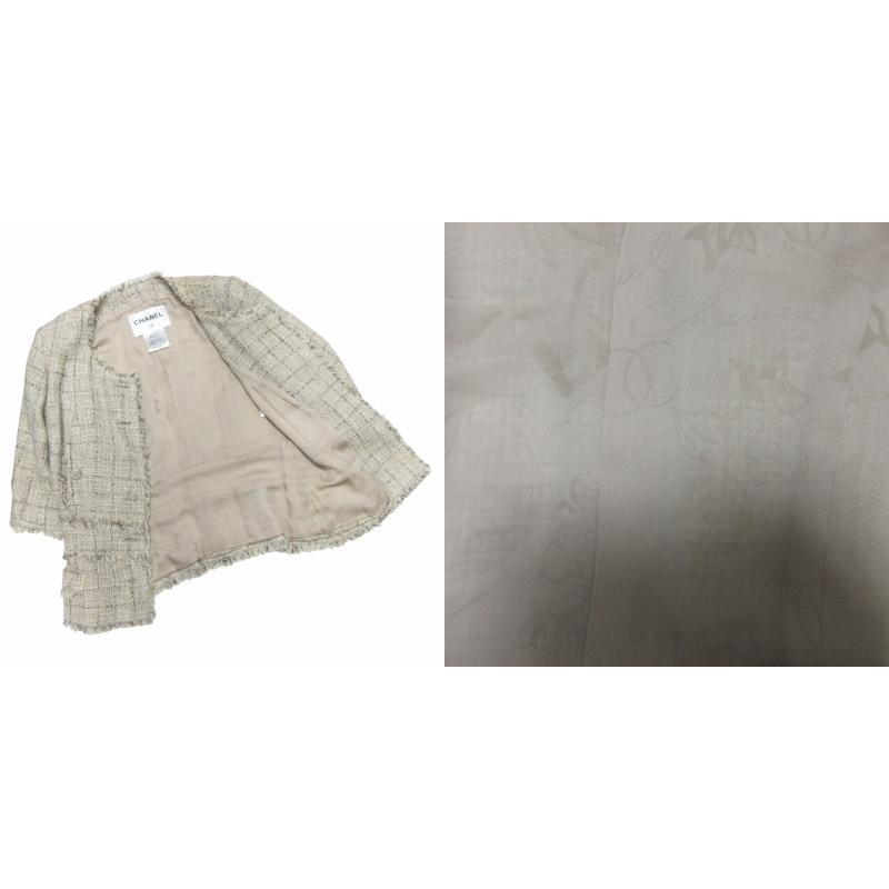 CHANEL シャネル ココマーク 総柄 スカート パープル 38 CHANEL