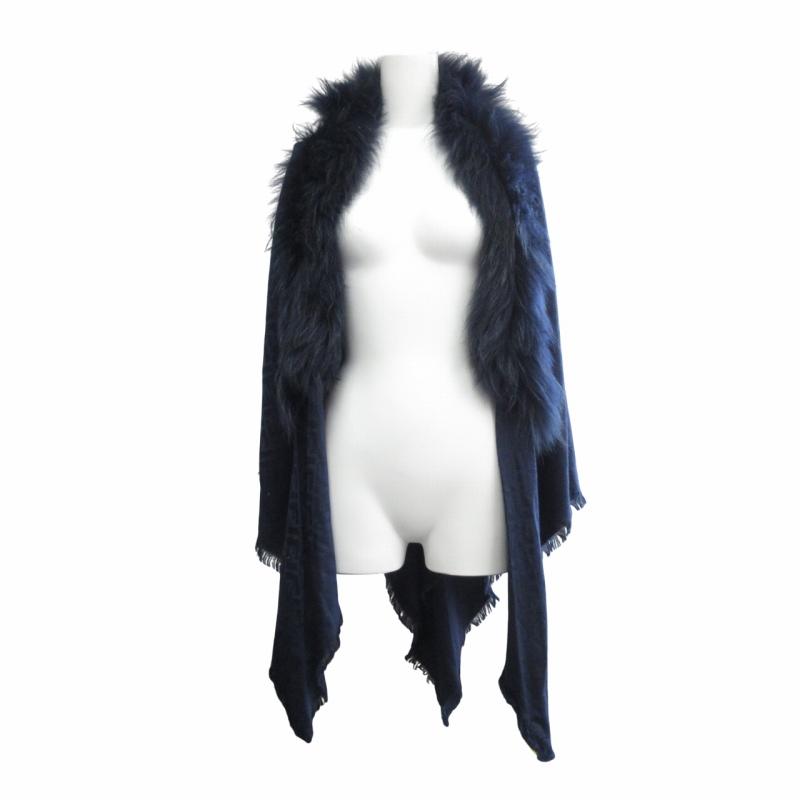 FENDI（フェンディ） ズッカ柄 シルク ケープ 羽織り リバーシブル