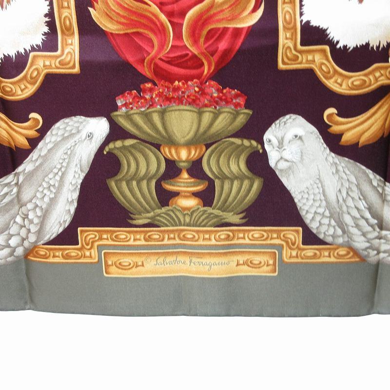 極美品✨サルヴァトーレフェラガモ　スカーフ　未使用保管品　88×88 S188 楽天市場】未使用品 Salvatore Ferragamo サルヴァトーレ フェラガモ