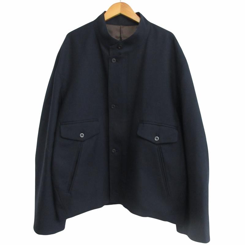 カナタ Ka na ta ma-x ブルゾン ジャケット 短丈 スタンドカラー 紺