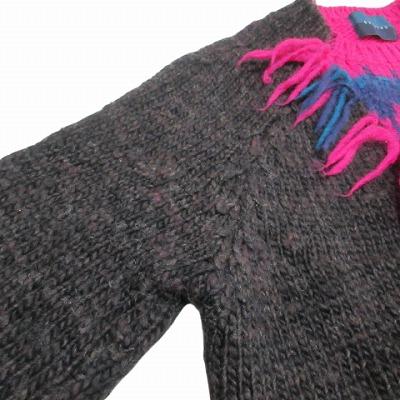 doublet 14AW 初期 Nordic Knit Pullover ノルディックセーター ニット 14AW11KN09 長袖 M ブラウン系 ブルー系 【CF．】 ピンク X