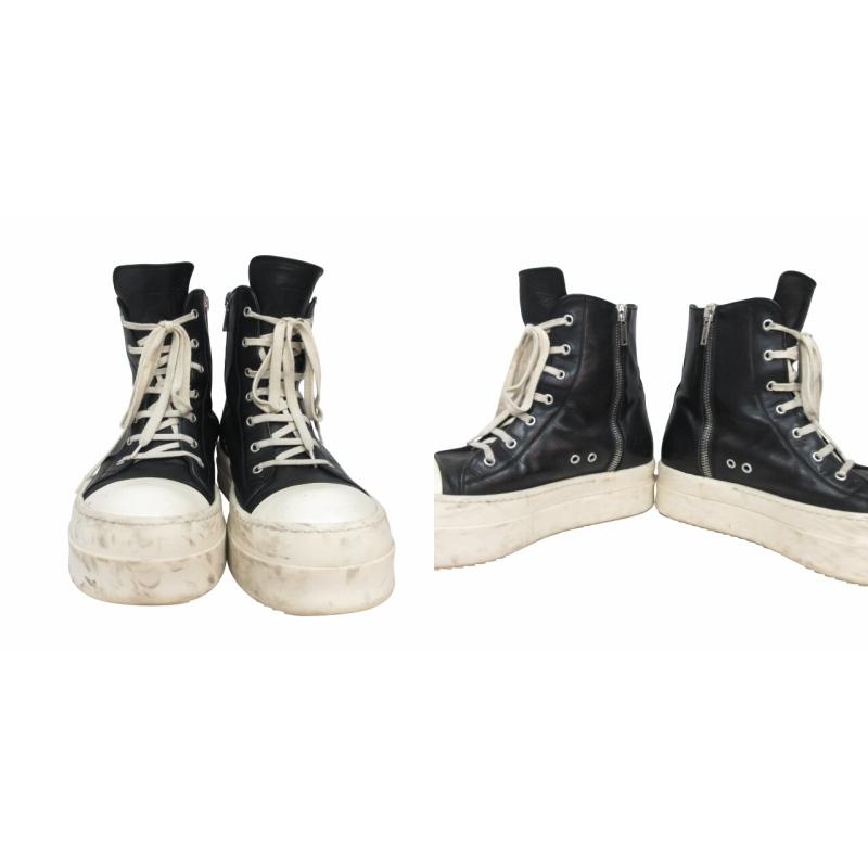 関税込【Rick Owens】メガレースドミュールグラノーラウォッシュ