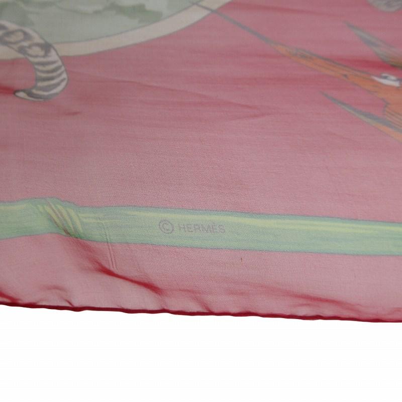 【中古】エルメス HERMES マルジェラ期 美品 TENDRESSE FELINE 野生の優しさ シルク スカーフ ストール ショール HERMES（エルメス） マルジェラ期 美品 TENDRESSE FELINE 野生の優しさ