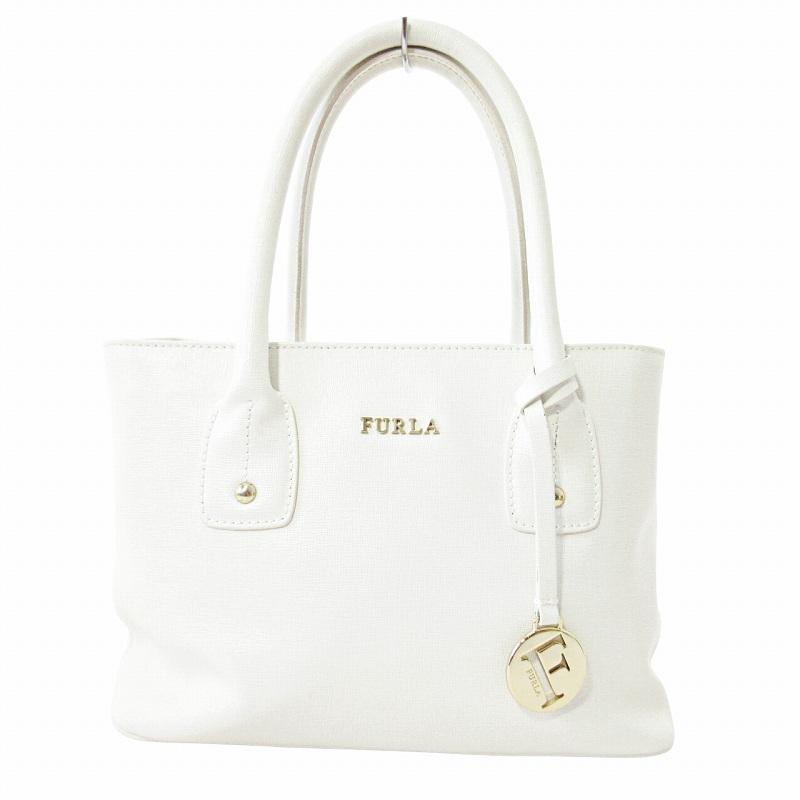 FURLA　フルラ　ミアステラＬ　トートバッグ　現行ロゴ　アイボリー　ホワイト FURLA フルラ ミアステラL トートバッグ 現行ロゴ アイボリー