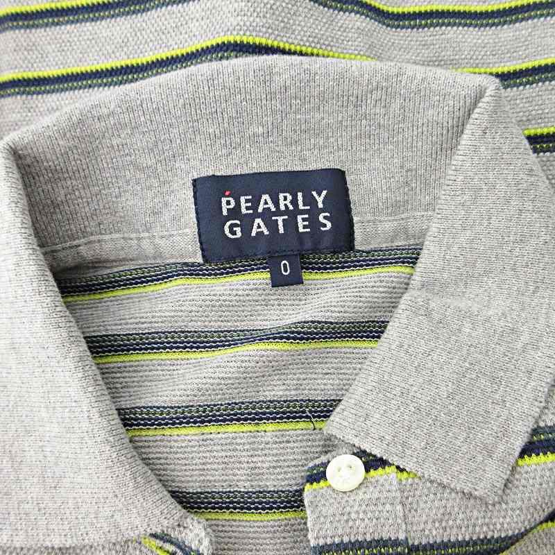 美品　パーリーゲイツ　スヌーピー　ボーダー　ポロシャツ 中古 メンズ パーリーゲイツ PEARLY GATES 半袖ポロシャツ 4(M