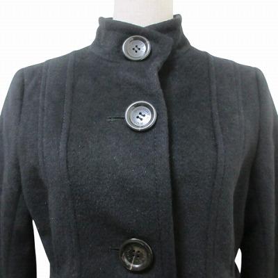 セオリー　アンゴラ　ベルテッドコート　ビッグカラー　Aライン　M相当　未使用級 セオリー アンゴラ ベルテッドコート ビッグカラー Aライン M相当 未