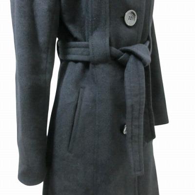 セオリー　アンゴラ　ベルテッドコート　ビッグカラー　Aライン　M相当　未使用級 セオリー アンゴラ ベルテッドコート ビッグカラー Aライン M相当 未