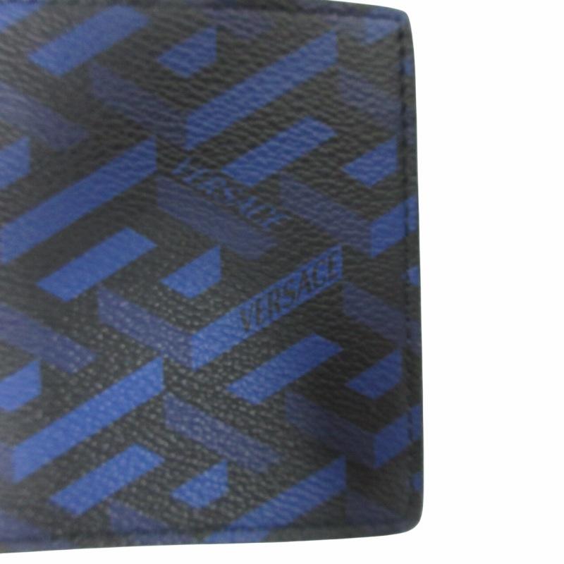 ヴェルサーチ ヴェルサーチェ VERSACE 美品 ラ グレカ 二つ折り