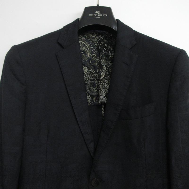カシミヤ】ETRO エトロ 裏地総柄 テーラードジャケット XXL相当
