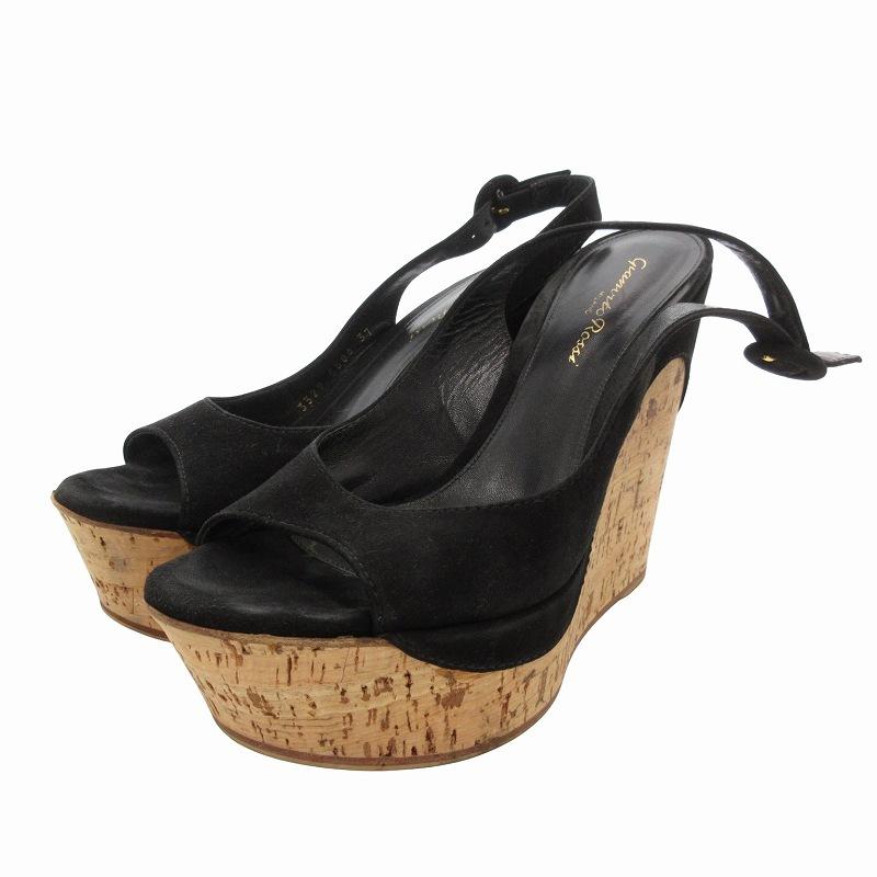 新品Gianvito Rossi スエード ウェッジソール サンダル ウェッジソール gianvito rossi スエードサンダル 美品 Gianvito Rossi