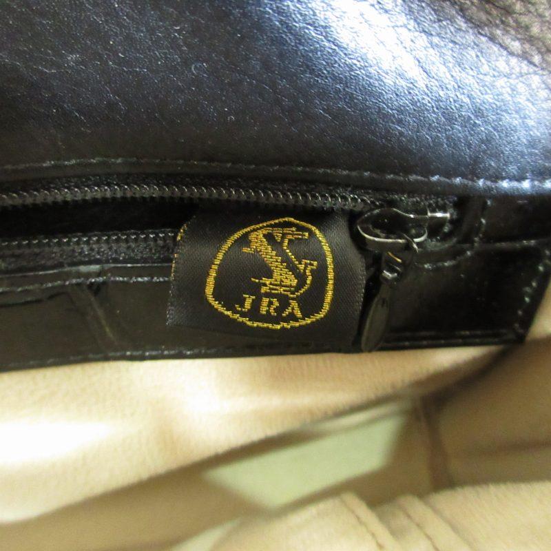 美品 DALUVANI クロコ ハンドバッグ シャイニングクロコ ブラック クロコダイル シャイニングクロコ ショルダーバッグ ハンドバッグ