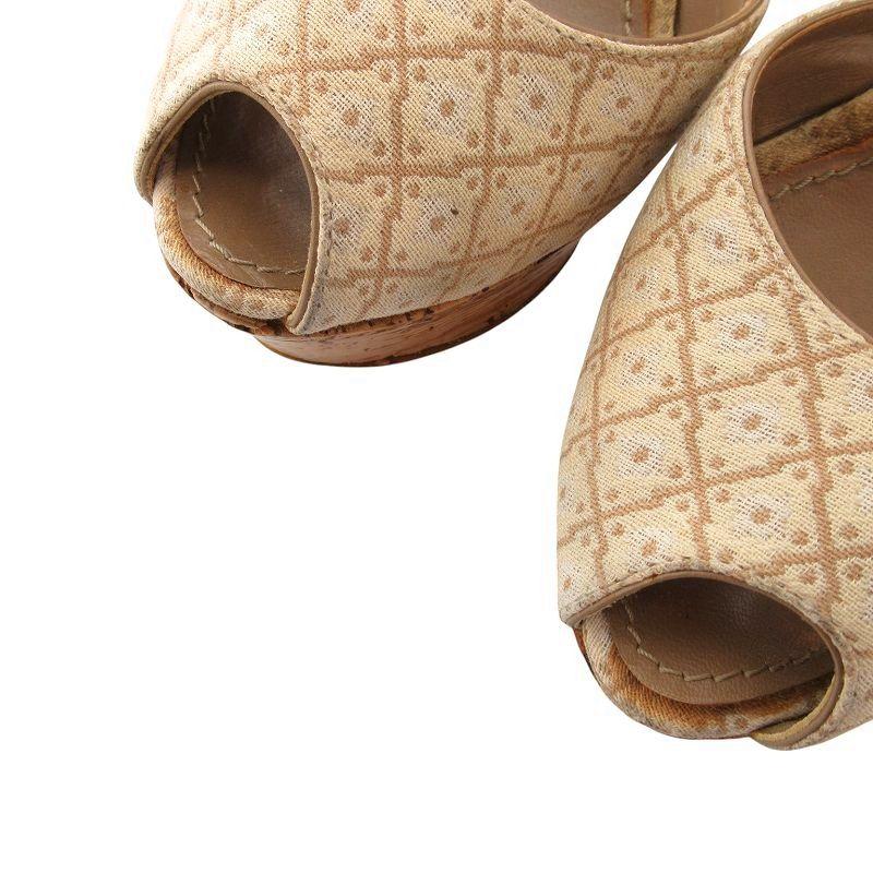 大特価★LOUISVUITTON★モノグラムLV総柄ウェッジミュールサンダル LOUIS VUITTON（ルイ・ヴィトン） ミュール パンプス ウェッジソール