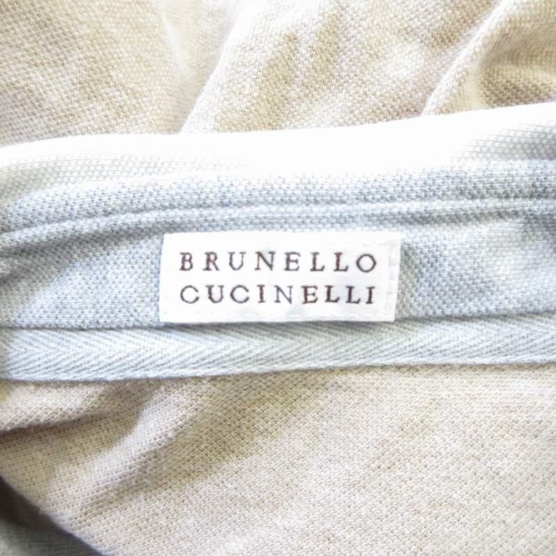 ブルネロクチネリ BRUNELLO CUCINELLI コットン ポロシャツ バイカラー