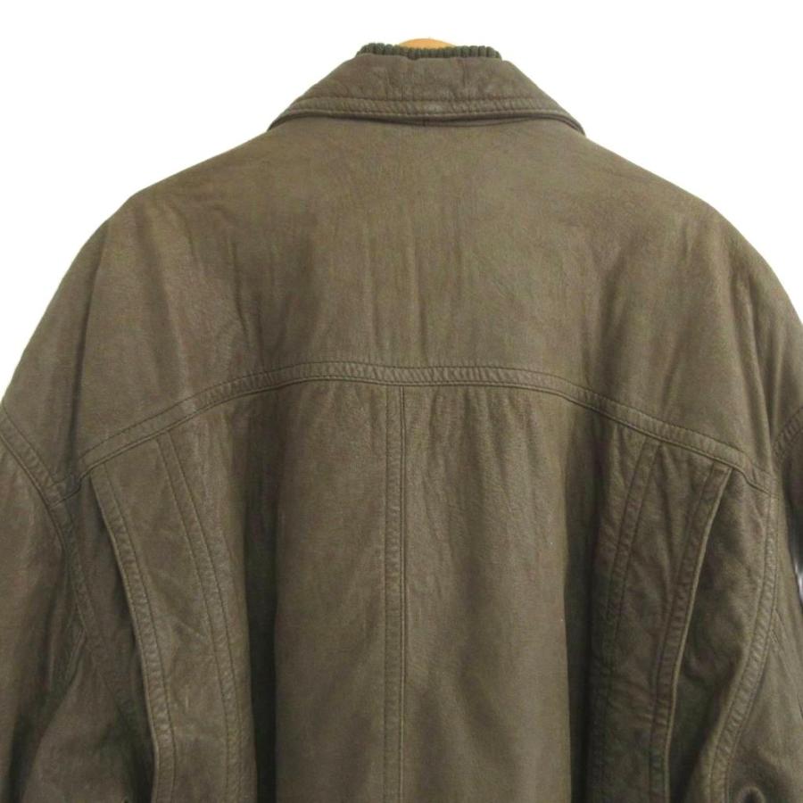 エルメネジルドゼニア Ermenegildo Zegna ヴィンテージ レザーブルゾン