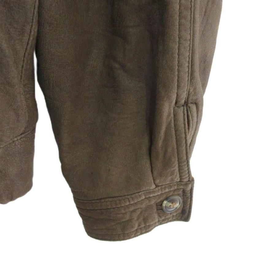 エルメネジルドゼニア Ermenegildo Zegna ヴィンテージ レザーブルゾン