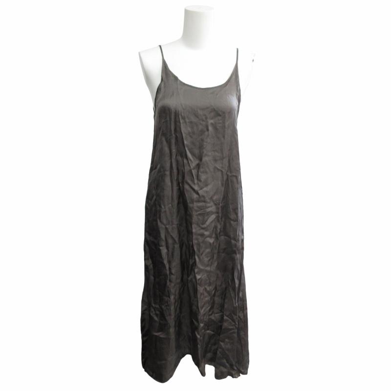 エブール ebure 美品 21AW マナードストライプマキシワンピース バンド