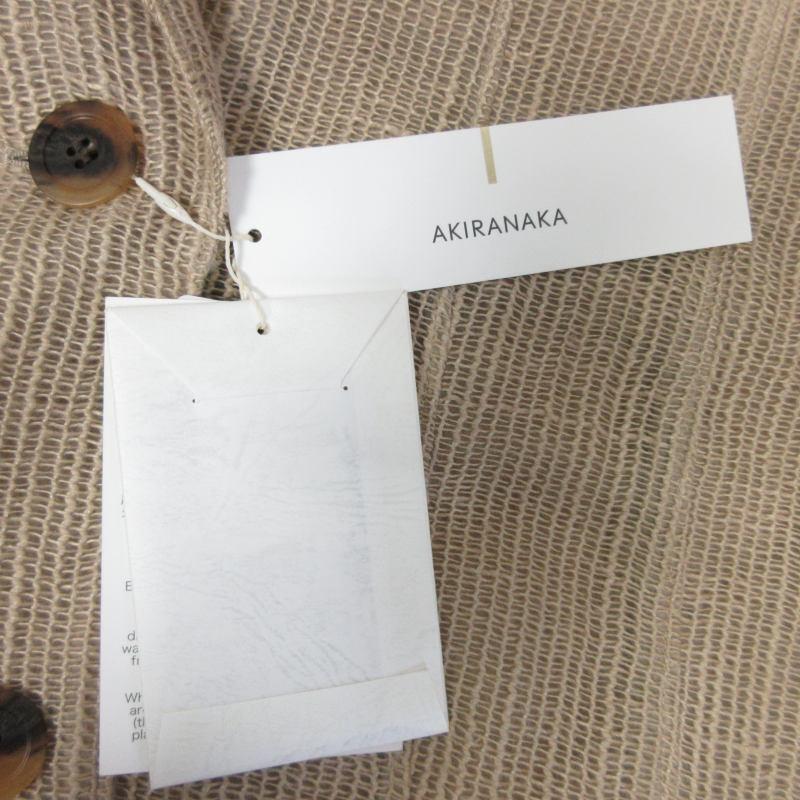 【中古】未使用品 アキラナカ AKIRA NAKA タグ付 24SS Seren roll-up sleeve JK BE AS2441-BE リネン ベージュ 2 未使用品 アキラナカ AKIRA NAKA タグ付 24SS Seren roll-up sleeve JK