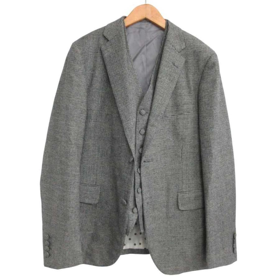J.PRESS グレー系チェック テーラードジャケット セール】 【J.PRESS MOVING / セットアップ対応】TOLLEGNO 3D WOOL