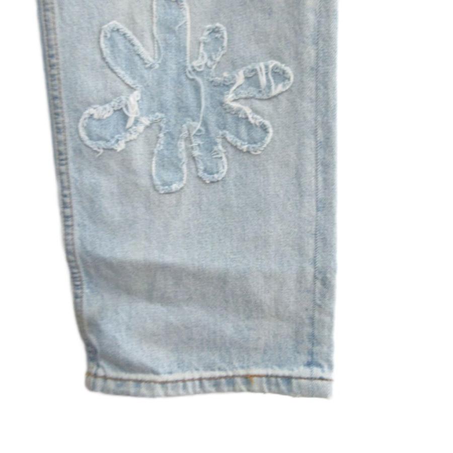 【中古】マルニ MARNI 22SS Daisy Denim Pants フラワーパッチ デニムパンツ ジーンズ ライトインディゴ 29 S相当 MARNI（マルニ） MARNI 22SS Daisy Denim Pants デイジー フラワー