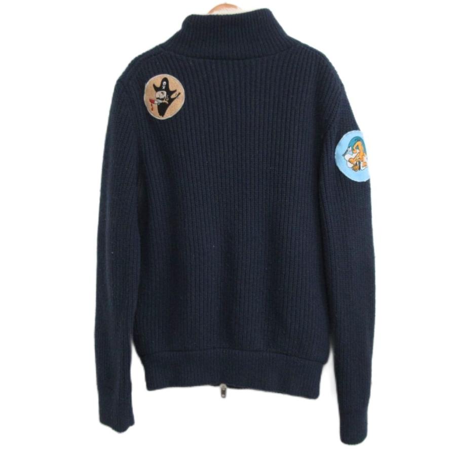 ハイドロゲン HYDROGEN カシミヤ混 ドライバーズニット セーター ボア