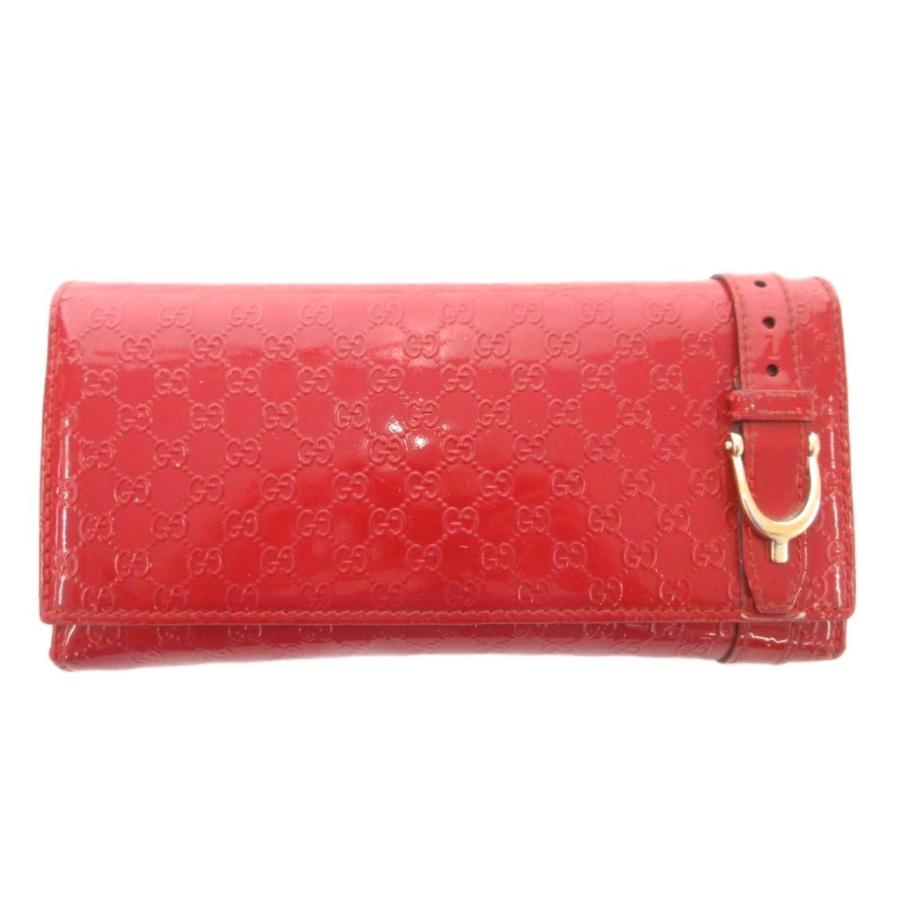 GUCCI GGパターン レザー 長財布 赤 中古】 グッチ GUCCI 長財布 GG 人気 定番 ソーホー レザー