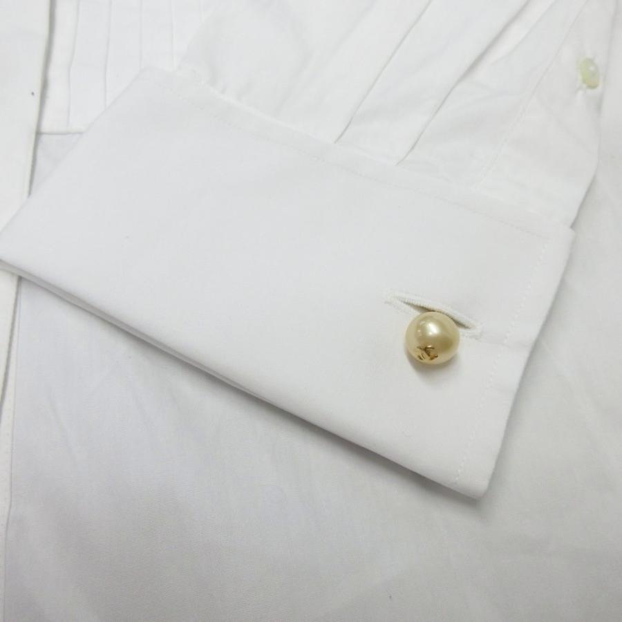 CHANEL（シャネル） CHANEL 92P ドレスシャツ ココマーク パールボタン