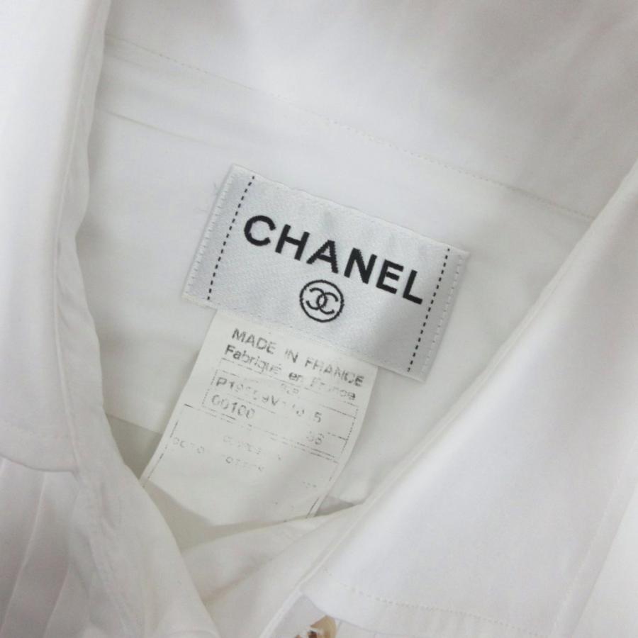 CHANEL（シャネル） CHANEL 92P ドレスシャツ ココマーク パールボタン