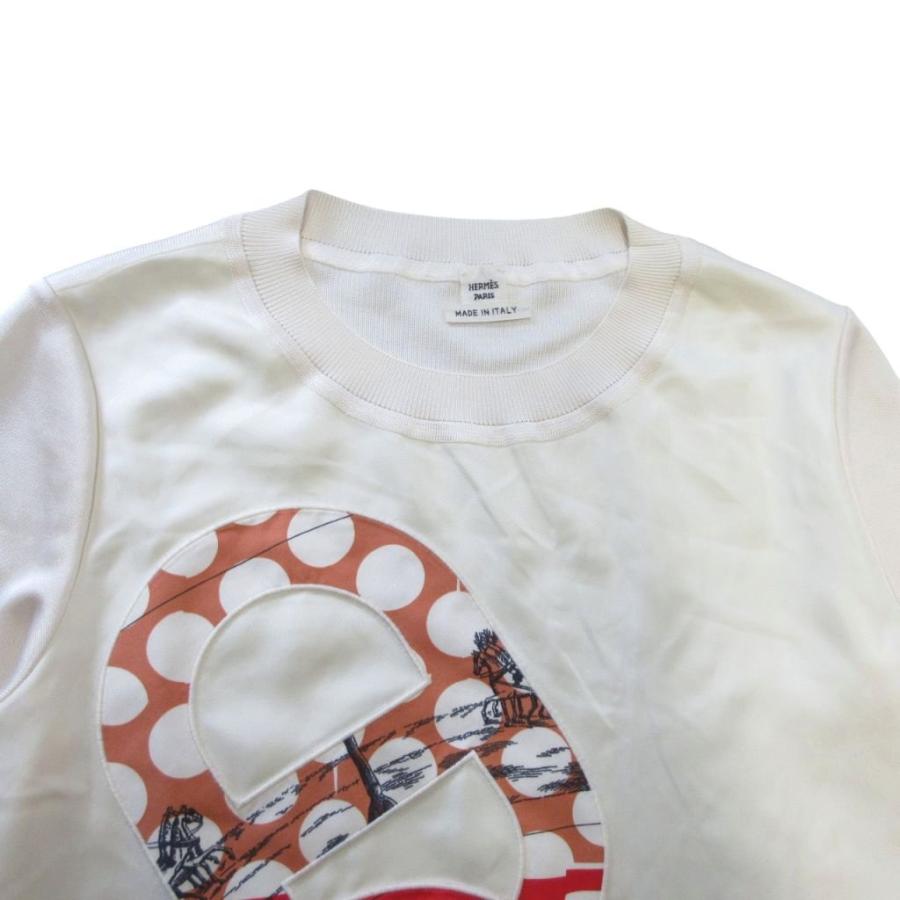 美品 22SS ツイルレーヌ シェーヌダンクル カットソー 34 ■MNK1 HERMES - 美品 22SS ツイルレーヌ シェーヌダンクル カットソー 34