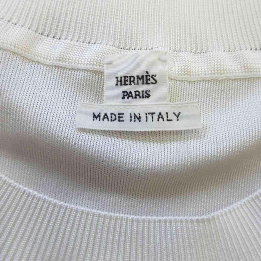 美品 22SS ツイルレーヌ シェーヌダンクル カットソー 34 ■MNK1 HERMES - 美品 22SS ツイルレーヌ シェーヌダンクル カットソー 34