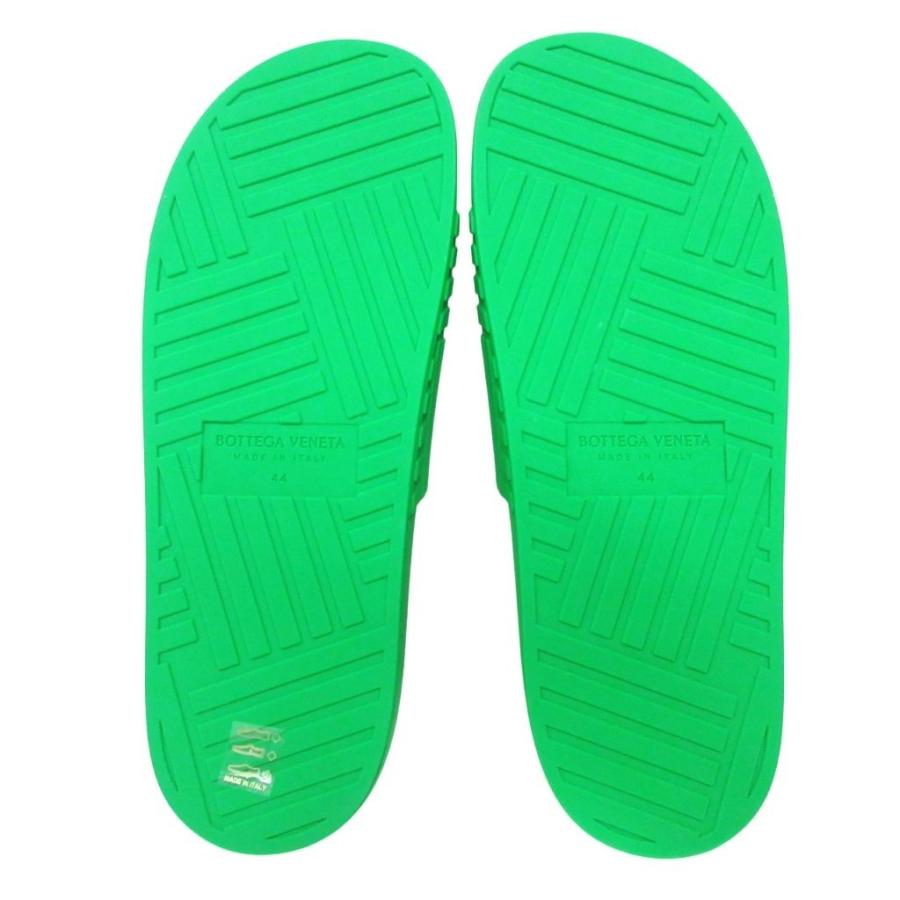 【中古】未使用品 ボッテガヴェネタ SLIDER SANDAL ラバー スライドサンダル パラキート 690105 44 ■MNK1 BOTTEGA VENETA（ボッテガ・ヴェネタ） 未使用品 SLIDER SANDAL RUBBER