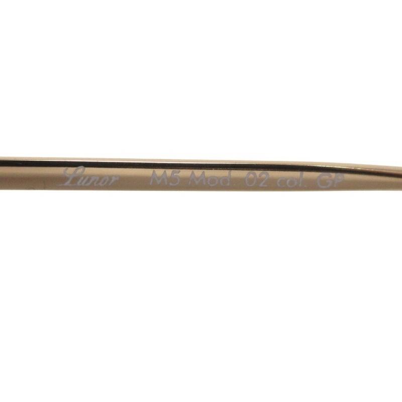 ルノア LUNOR 極美品 M5 Mod.02 GP 度入り メガネ 眼鏡 フルリム