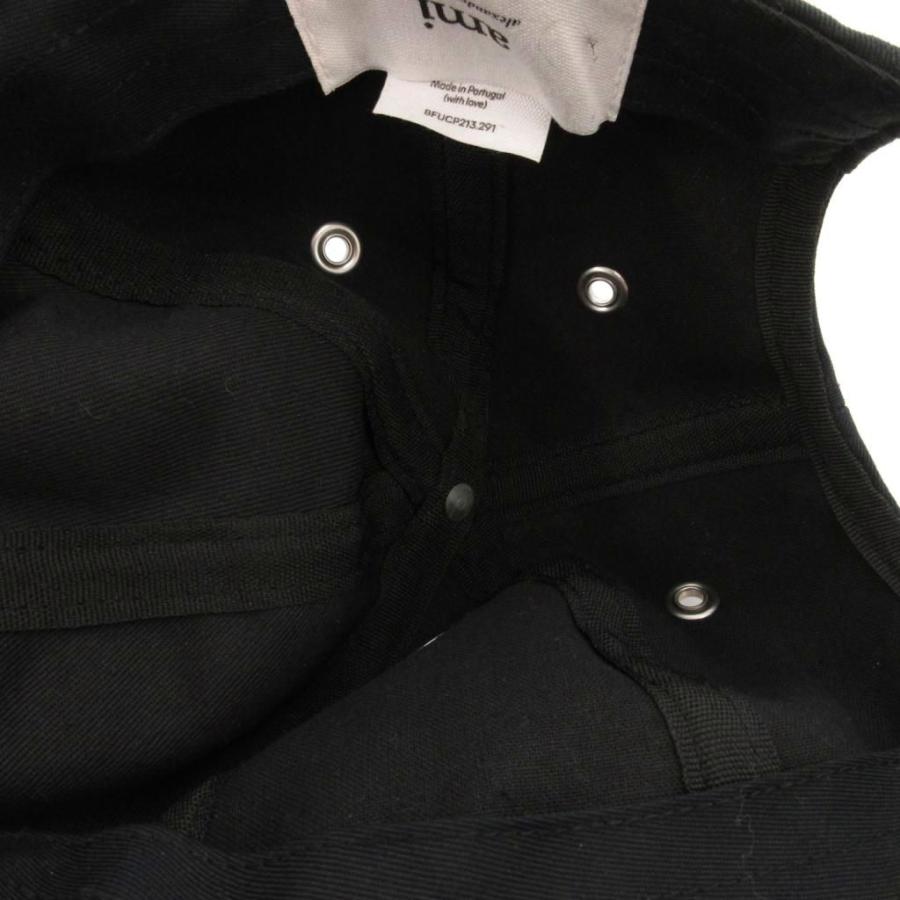 【中古】アミ アレクサンドル マテュッシ ami alexandre mattiussi キャップ 帽子 黒 ブラック BFUCP213.292 アミ アレクサンドル マテュッシ ami alexandre mattiussi キャップ
