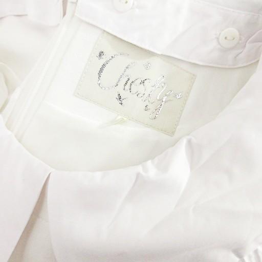チェスティ Chesty 美品 21A503 ワンピース 長袖 膝丈 ティアード 白襟 