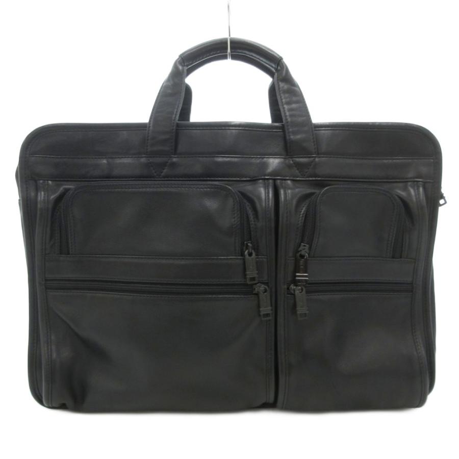 【オールレザー ✨】TUMI 2way ビジネスバッグ 黒 904D3 TUMI（トゥミ） TUMI 904D3 ALPHA オールレザー 本革 2層 エクスパン