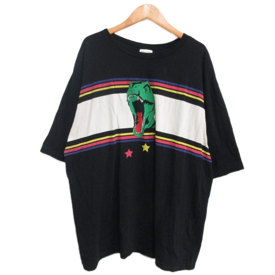 サンローラン パリ SAINT LAURENT PARIS 17SS ダイナソー Tシャツ 恐竜