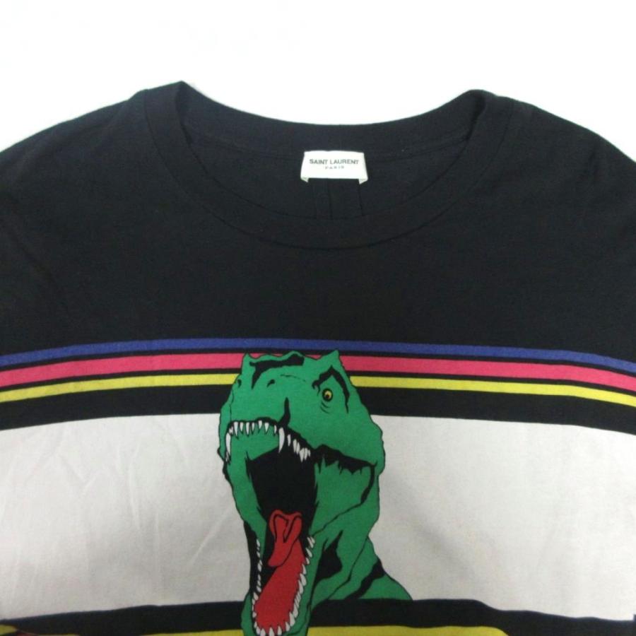 Saint Laurent Paris サンローランパリ　恐竜Tシャツ　亀梨着用 サンローラン パリ SAINT LAURENT PARIS 17SS ダイナソー Tシャツ 恐竜