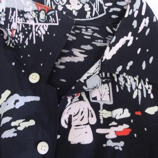 ポータークラシック Porter Classic アロハシャツ 総柄 シネマ柄 ロゴ