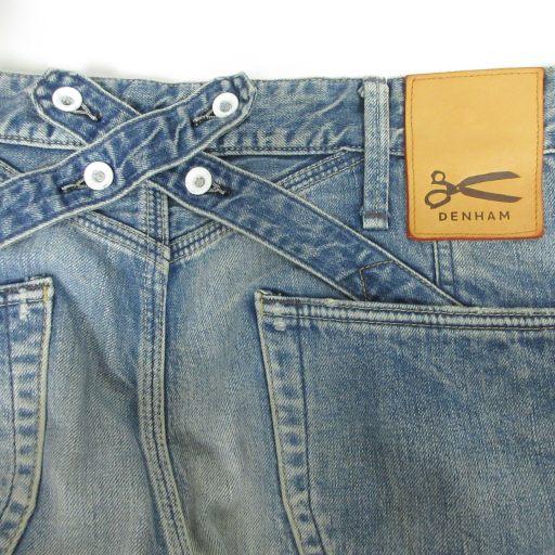 デンハム DENHAM CROSSBACK MIJHW デニムパンツ ジーンズ リペア加工