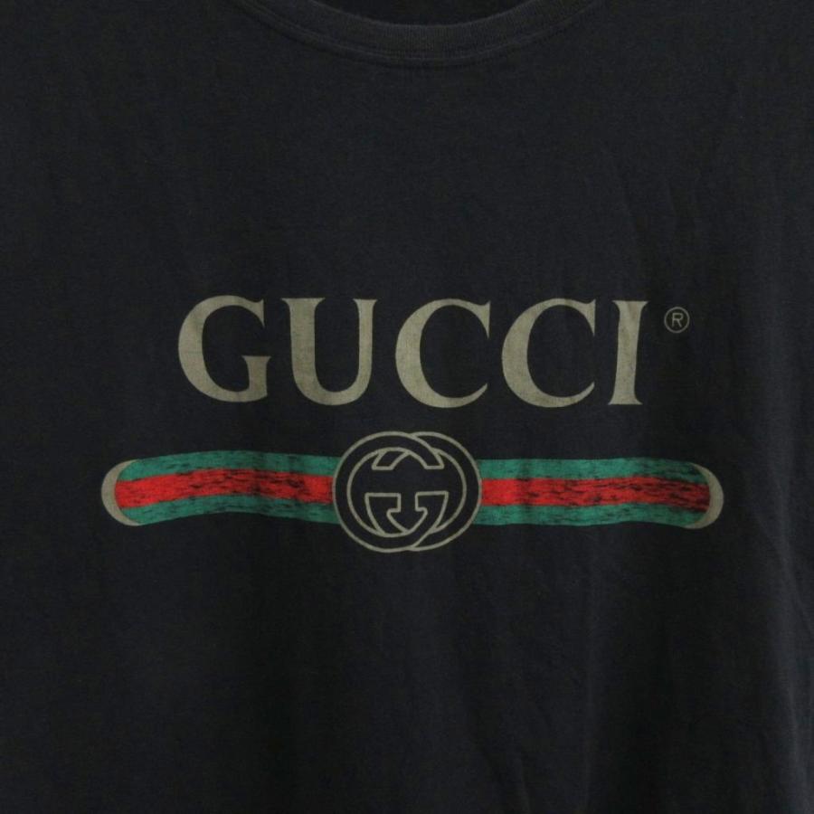 GUCCI（グッチ） ロゴ ウォッシュドオーバーサイズ Tシャツ 440103
