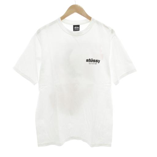 【中古】未使用品 ステューシー STUSSY 美品 25SS Rollers Dice Tee Tシャツ バックプリント ロゴ 半袖 M ホワイト STUSSY（ステューシー） 未使用品 美品 25SS Rollers Dice Tee Tシャツ