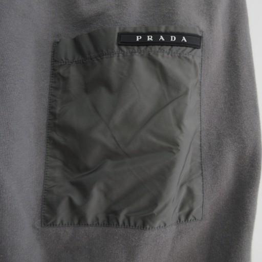 【中古】プラダ PRADA 2019年 スウェットパンツ ジョガーパンツ ナイロン切替 ラバータグ 裾絞り 国内正規 L ■MNK2 PRADA（プラダ） PRADA 2019年 スウェットパンツ ジョガーパンツ