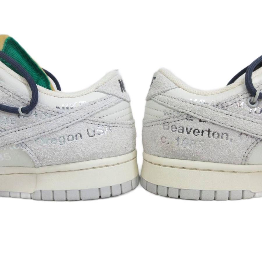 【中古】ナイキ NIKE × OFF-White Dunk Low 20 OF 50 Sail DJ0950-115 オフホワイト ダンク ロー US9 27cm ■MNK2 NIKE（ナイキ） × OFF-White Dunk Low 20 OF 50 Sail DJ0950-115 オフ