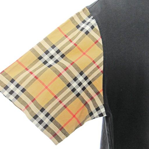 BURBERRYバーバリーTシャツ　XS　黒　ブラック　ノバチェック BURBERRY（バーバリー） 美品 ノバチェック Tシャツ カットソー 半袖