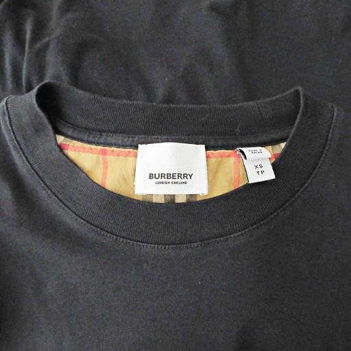 BURBERRYバーバリーTシャツ　XS　黒　ブラック　ノバチェック BURBERRY（バーバリー） 美品 ノバチェック Tシャツ カットソー 半袖